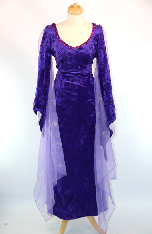 Purple Velvet Princess Dress