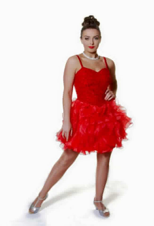Red Puff Ball Dresses