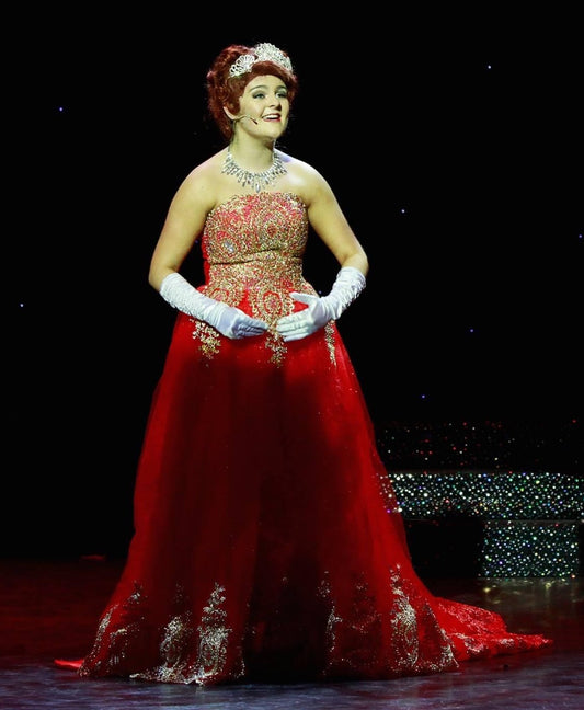 Red Gold Princess Anastasia Gown