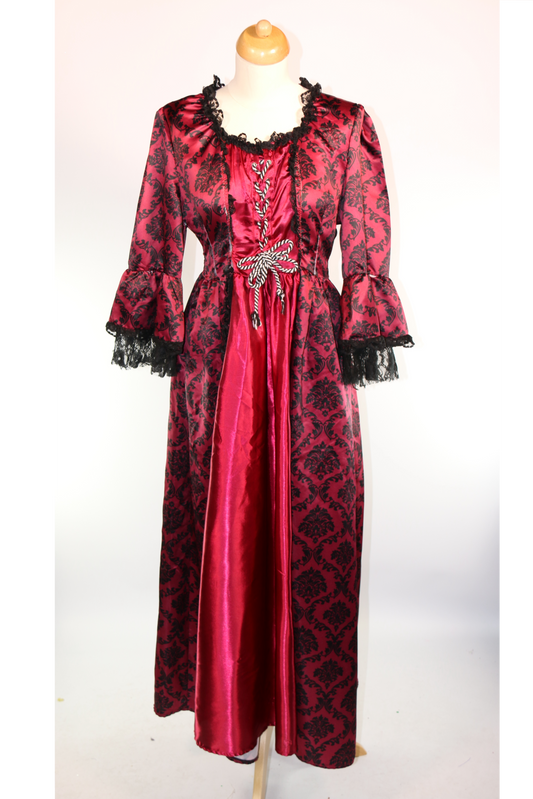 Red Black Victorian Dress
