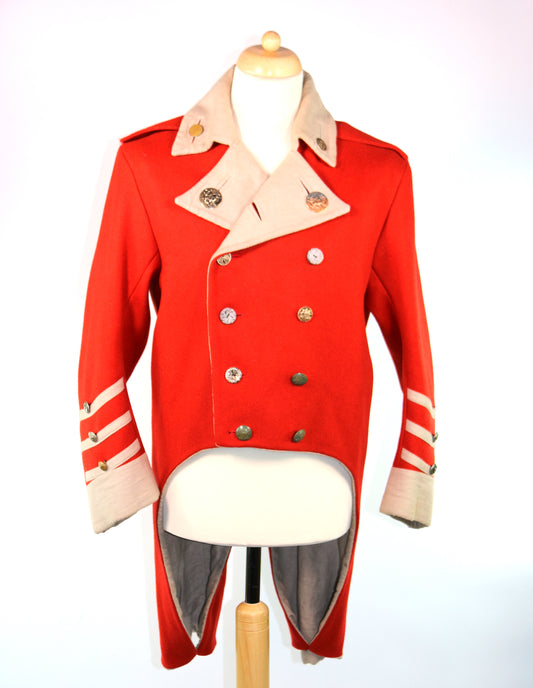 Red Cream Georgian Uniform Coat