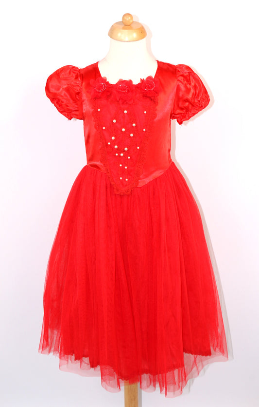 Red Ensemble Walkdown Junior Dress