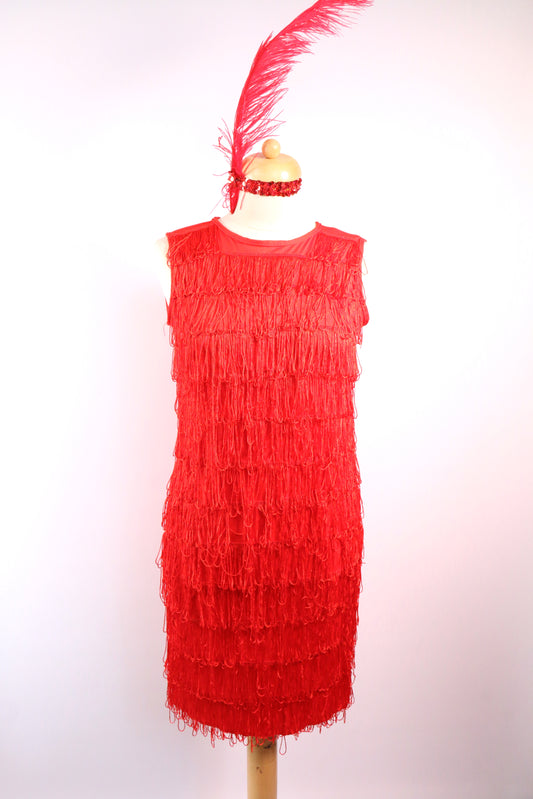 Red Junior Flapper Dresses