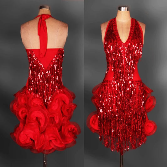 Red Latin Canned Heat Dress