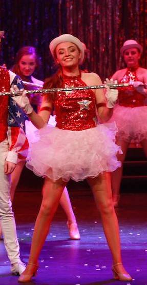 Red Sequin Halter Top With Silver Star