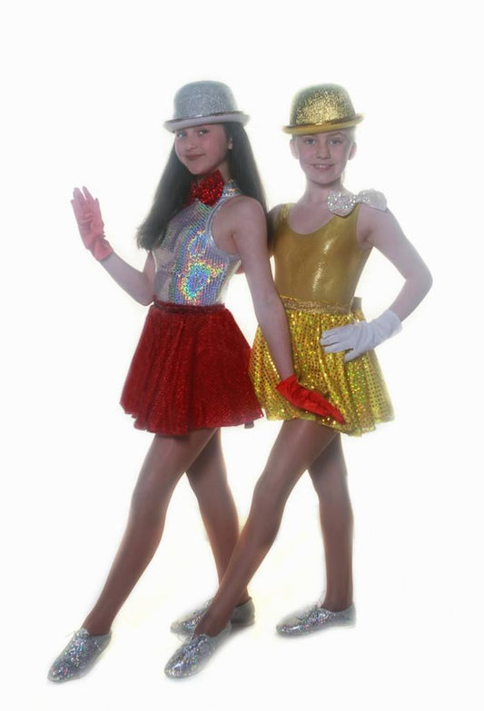 Red Sequin Circle Skirts