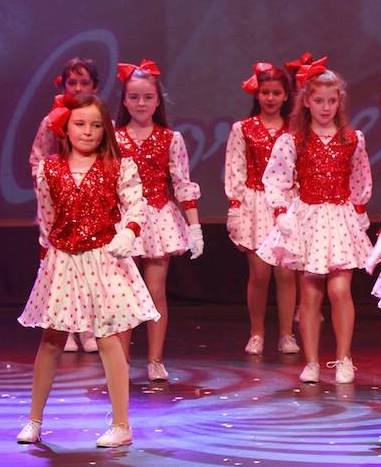 Red Sequin Tops With Star Sleeve