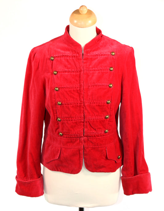 Red Velvet Toy Soldier Uniform Jacket