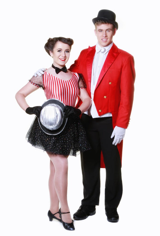 Red White Striped Carnival Fair Leotards