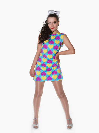 Various Print Retro Shift Dresses 60S