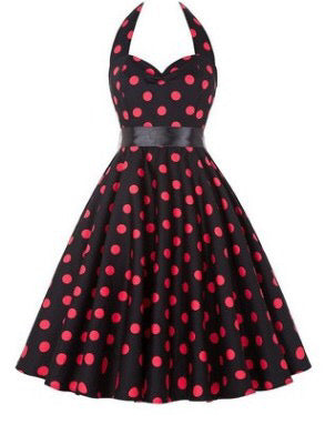 Multi Vintage Rockabilly Dresses Print