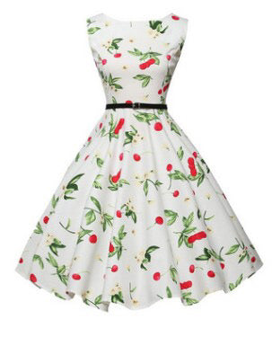 Multi Vintage Rockabilly Dresses Print