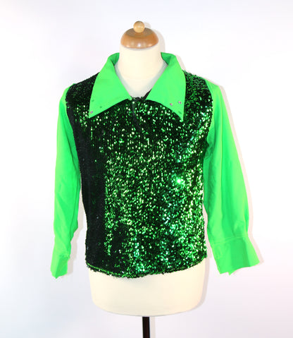 Reversible Sequin Shirt Tops