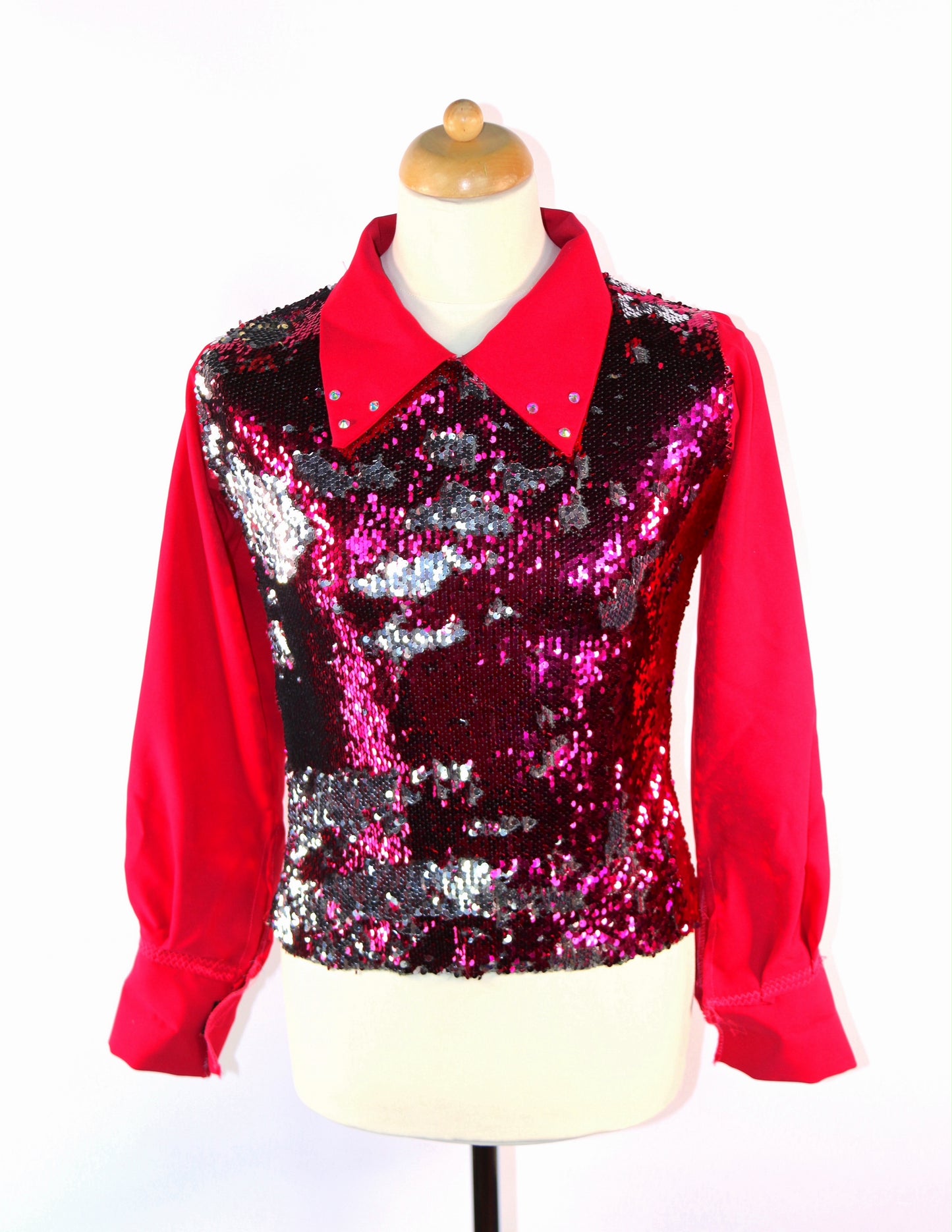 Reversible Sequin Shirt Tops