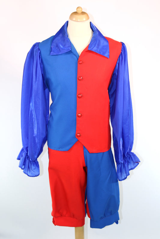 Sammy Half And Half Red Blue Suit