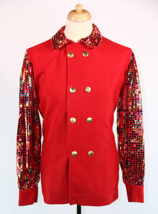 Sammy Red Square Sequin Shirt