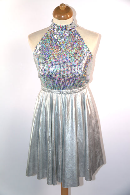 Silver Sequin Leotards
