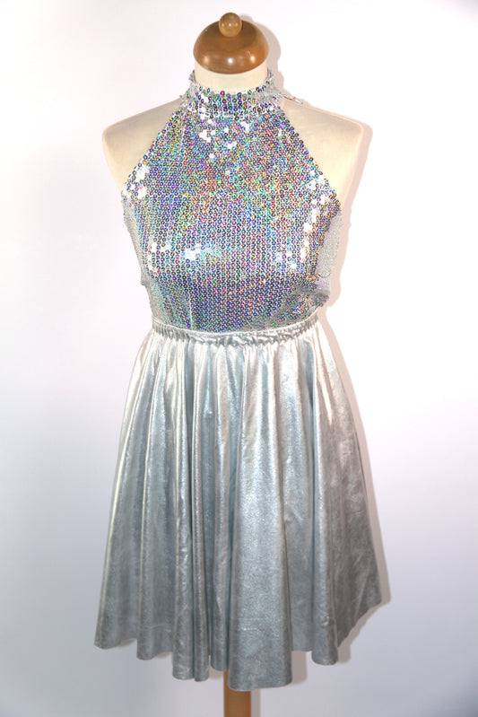Silver Metallic Skirts