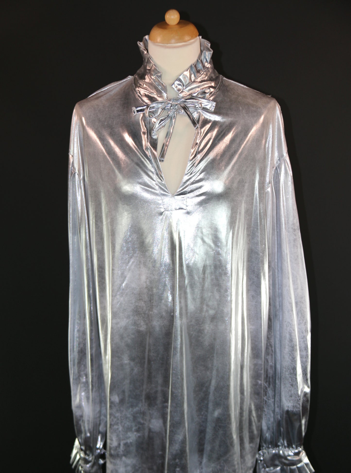 Silver Metallic Renaissance Shirt