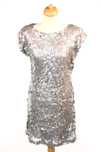 Silver Sequin Disco Dresses