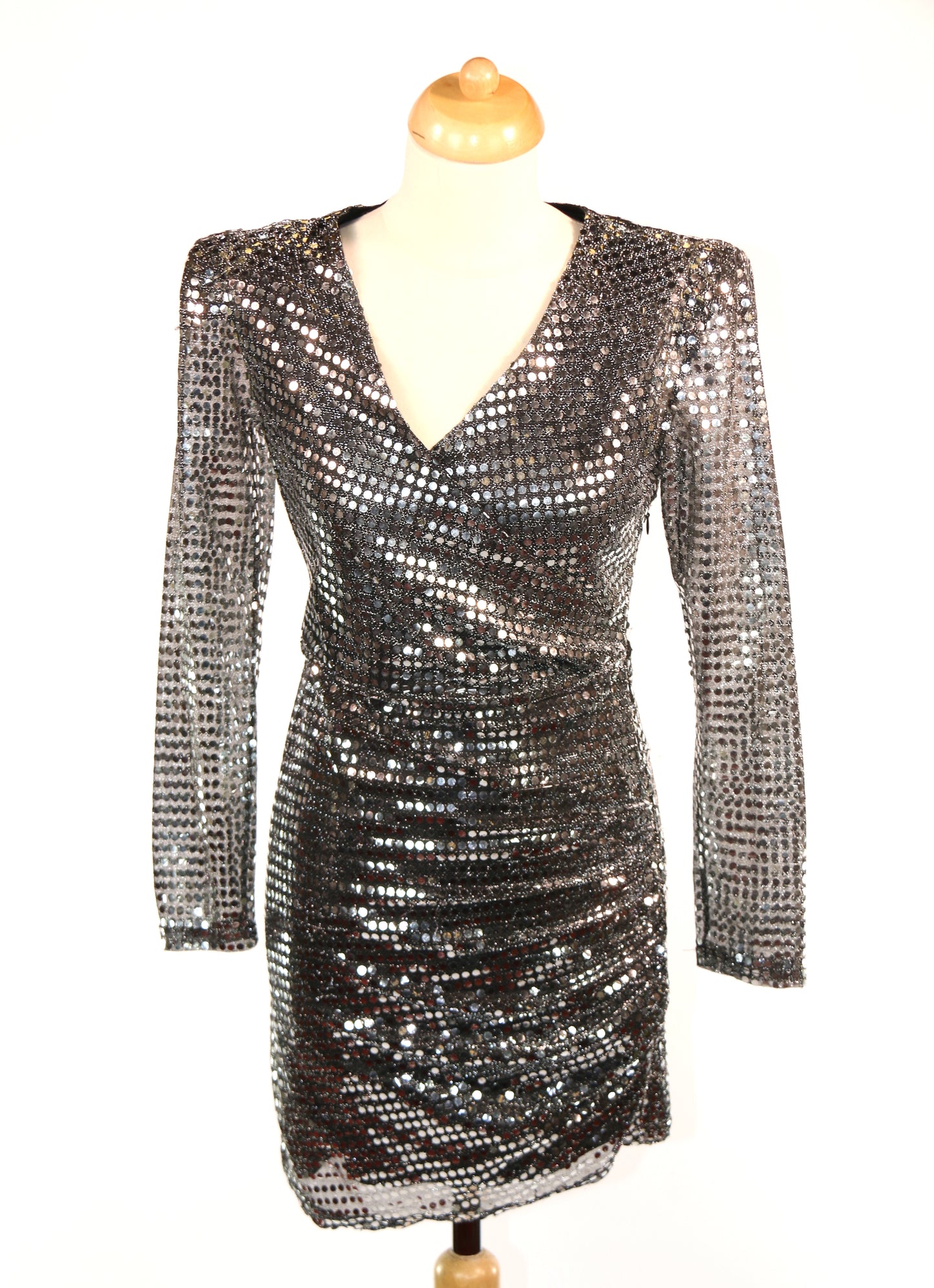 Silver Sequin Disco Dresses