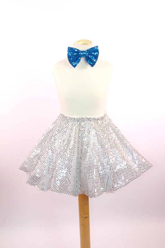Silver Sequin Circle Skirts