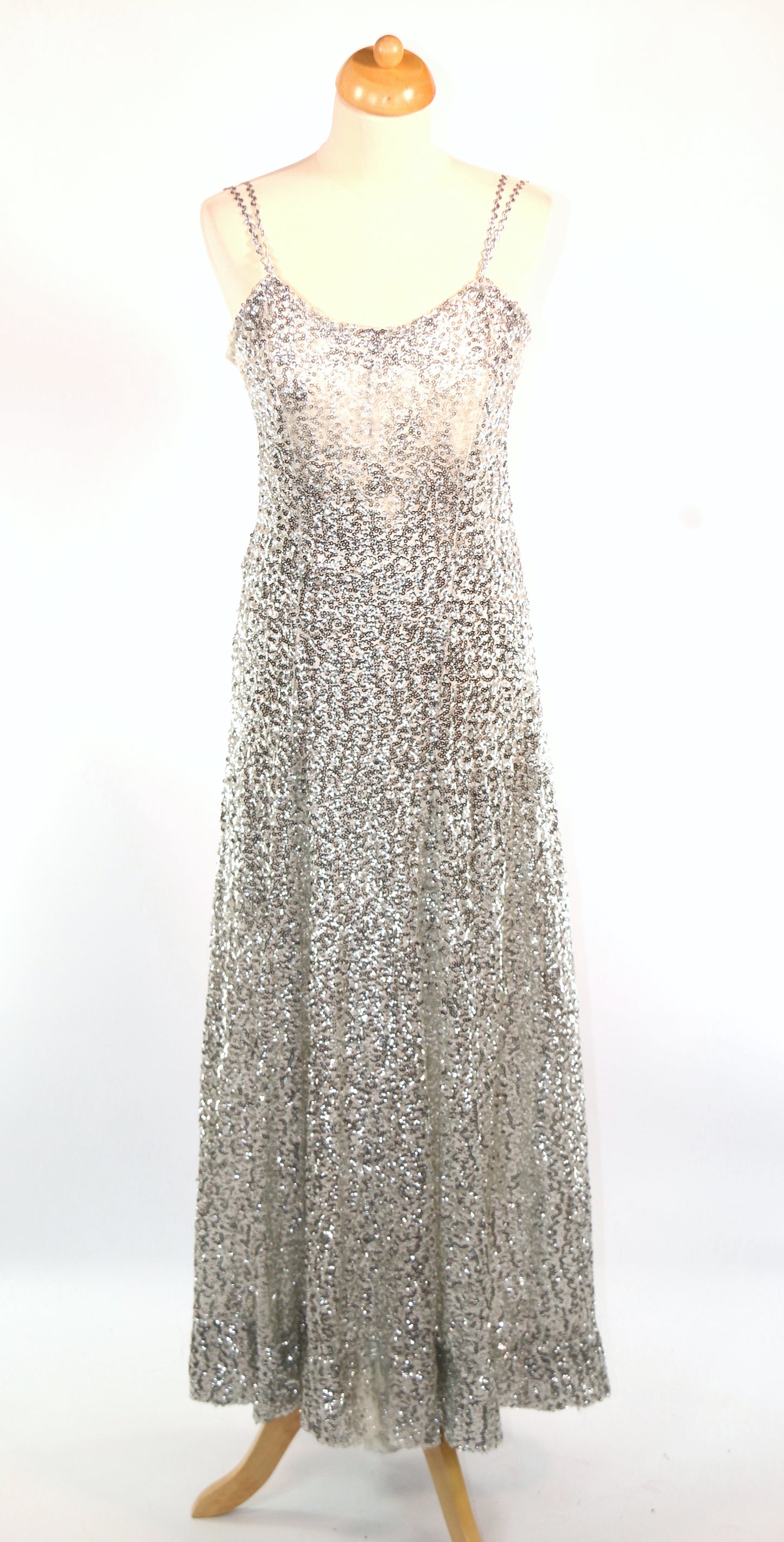 Silver Sequin Whitney Dress
