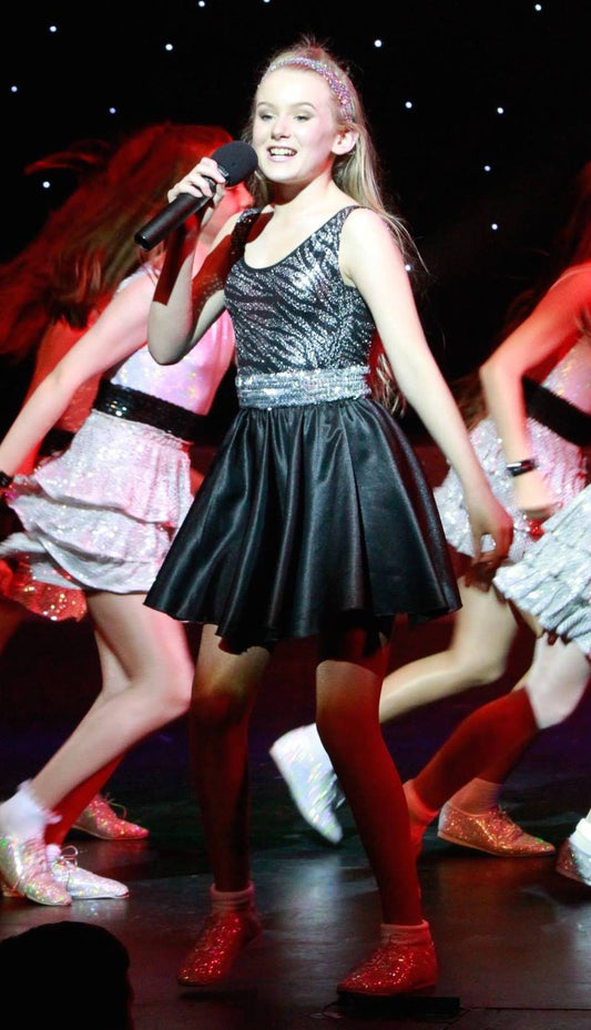 Black Silver Zebra Print Leotards Tops