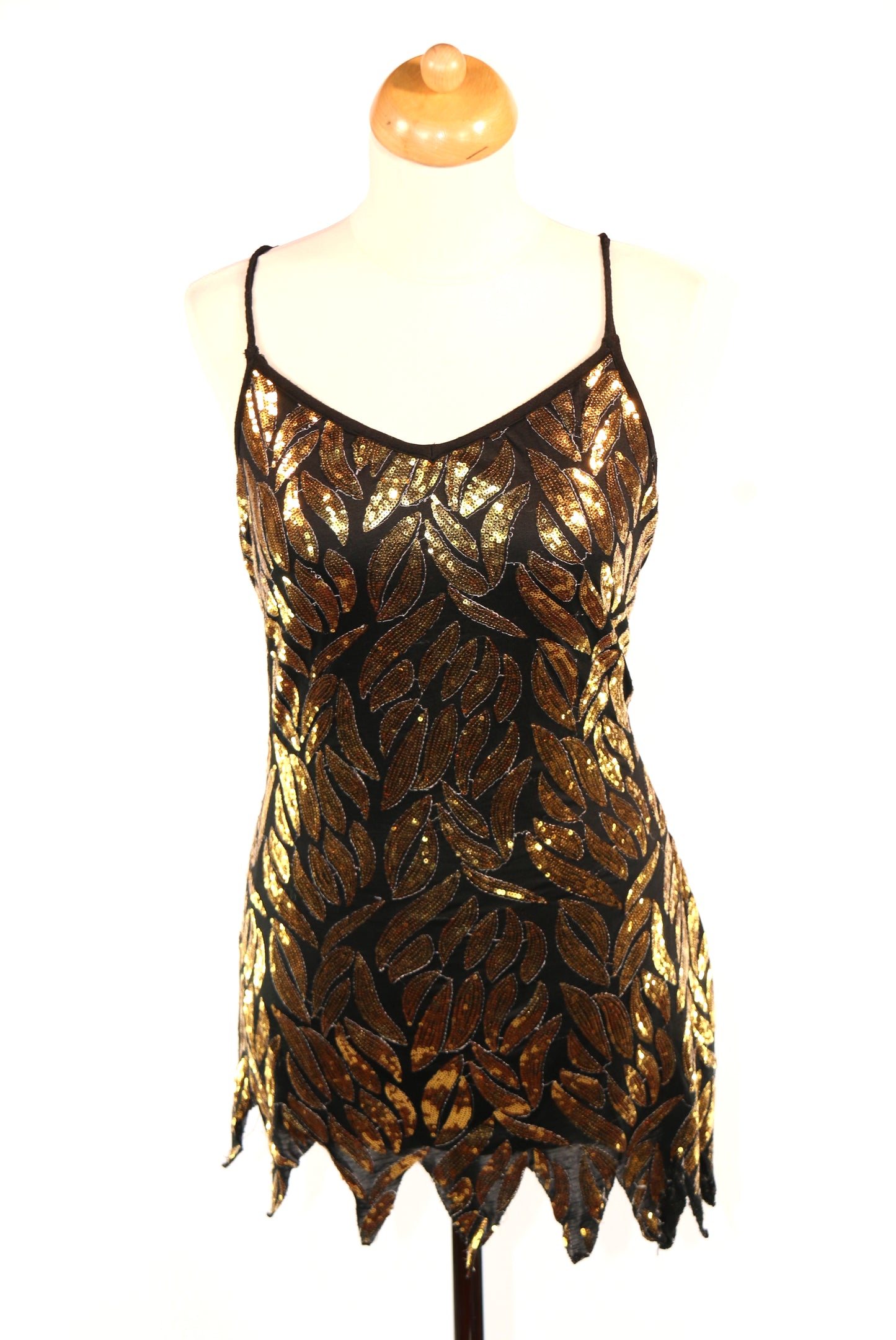Spaghetti Strap Sequin Disco Dress Various