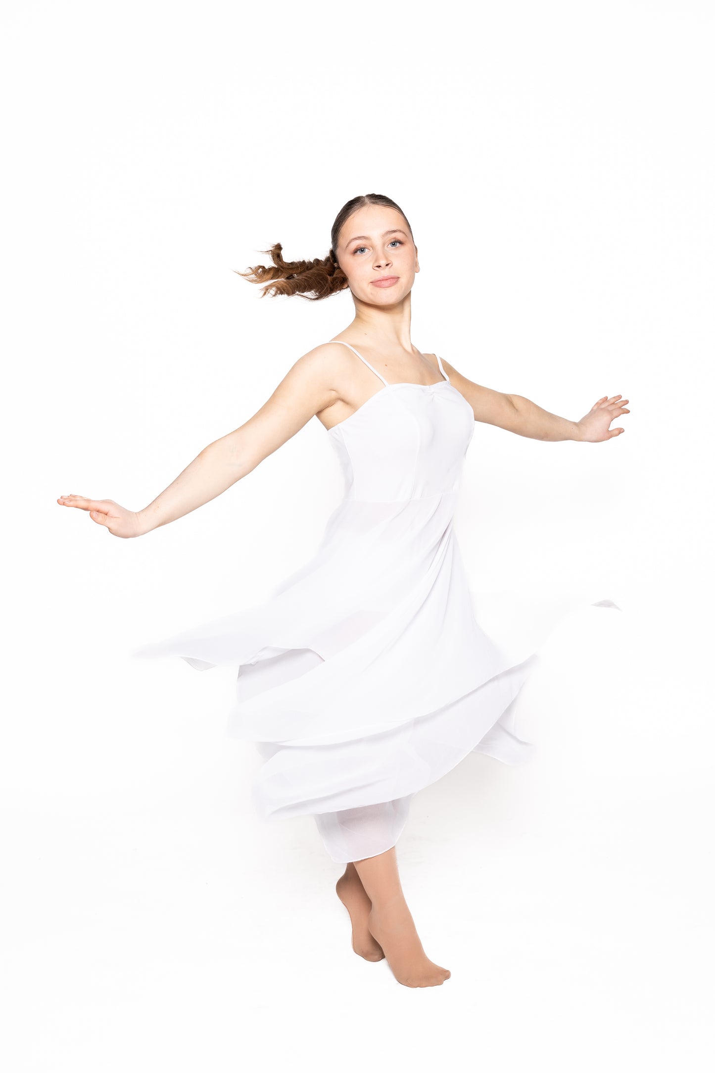 White Chiffon Lyrical Dress