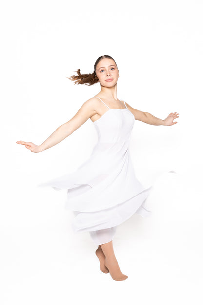 White Chiffon Lyrical Dress