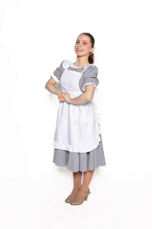Grey Maid with White Apron