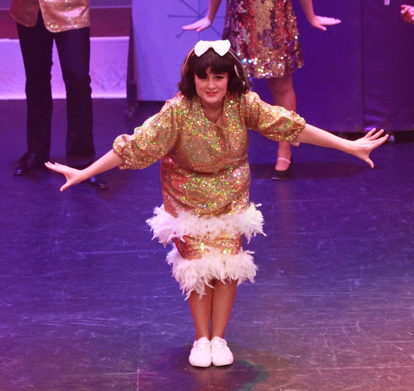Gold Sequin Tracy Dress