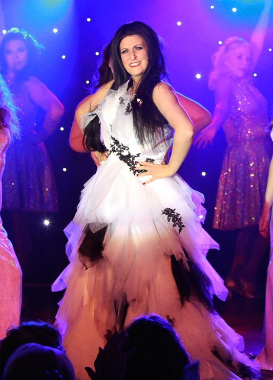 Black White Wedding Dress