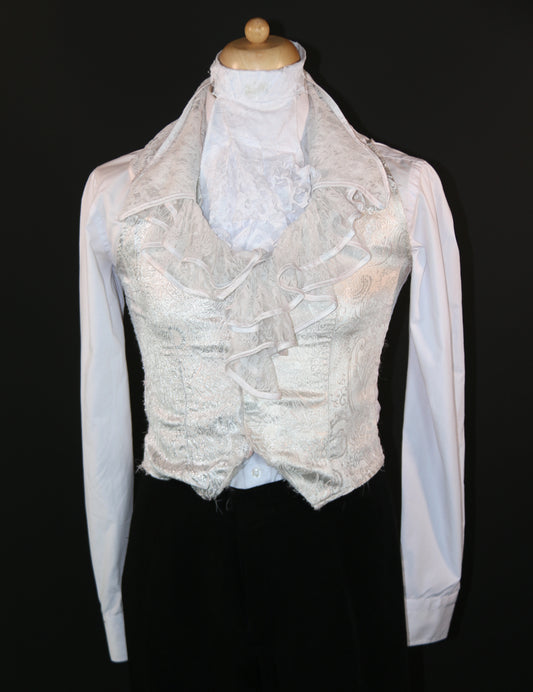 White Court Frill Waistcoat