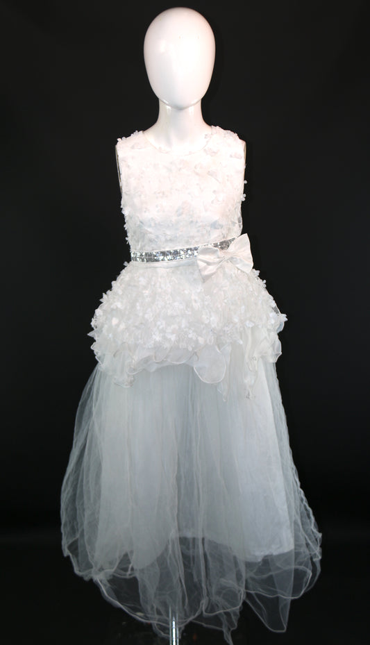 White Ensemble Walkdown Junior Ballgown