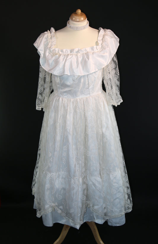 White Mary Poppins Jolly Holiday Plus Size Dress