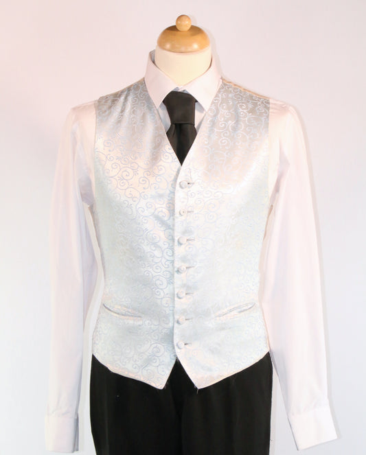 White Pattern Period Waistcoat