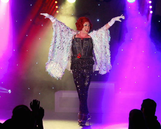 White Pearl Short Sequin Shard Jacket