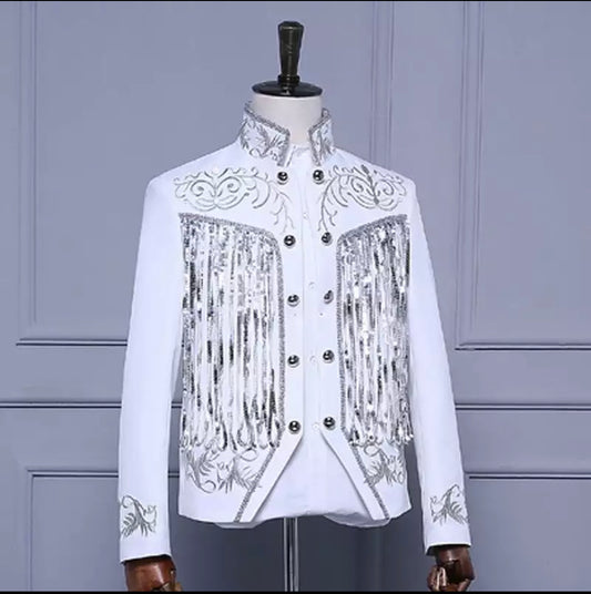 Silver White Matador Military Jacket