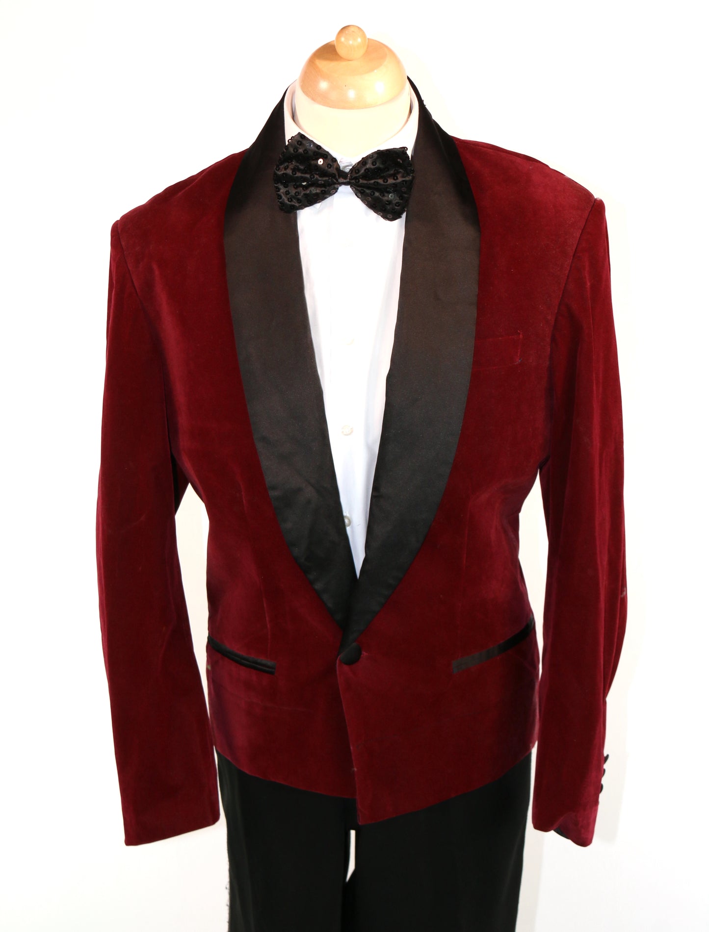 Wine Velvet Vintage Blazer