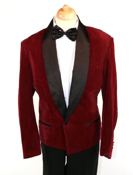 Wine Velvet Vintage Blazer