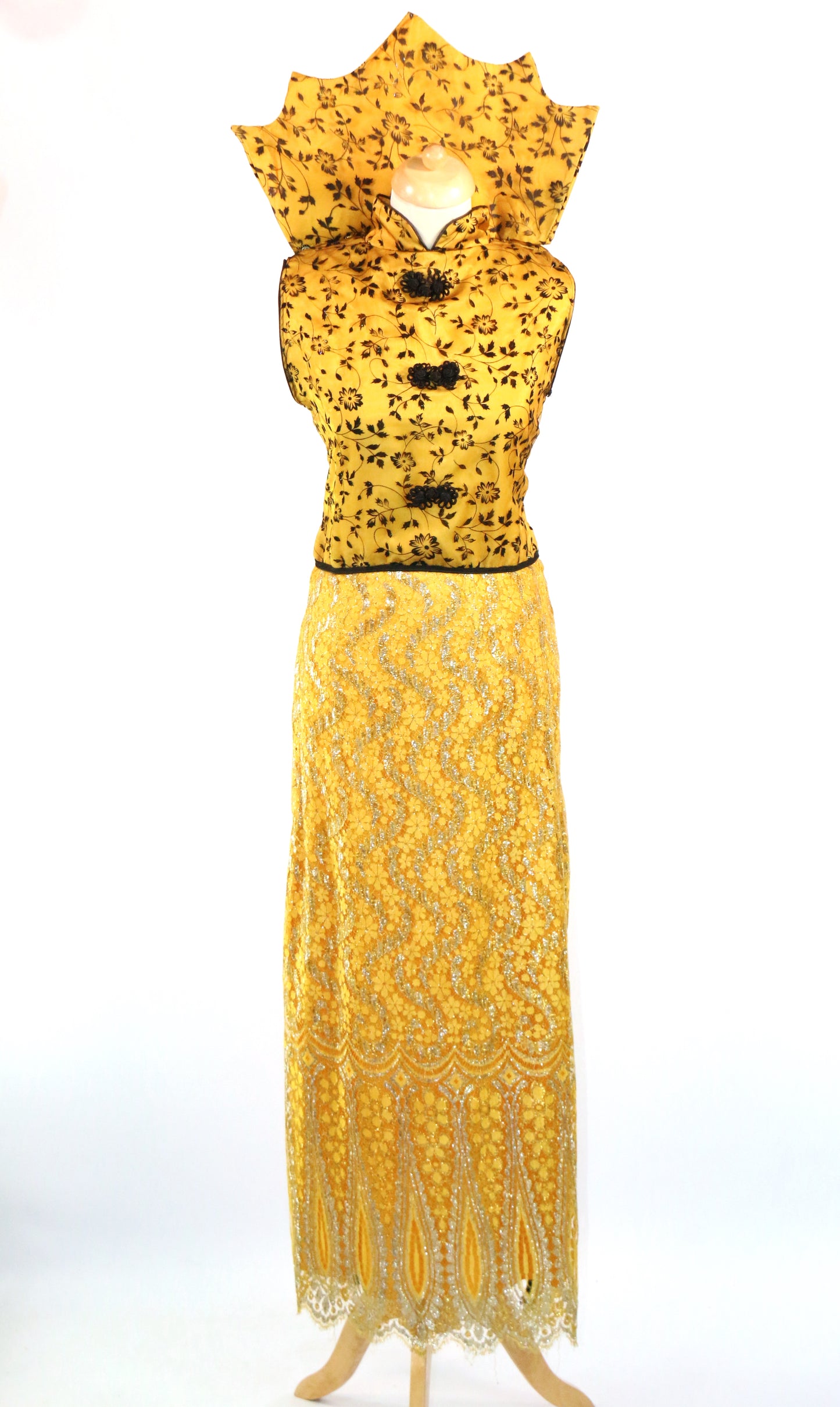 Yellow Mandarin Dress